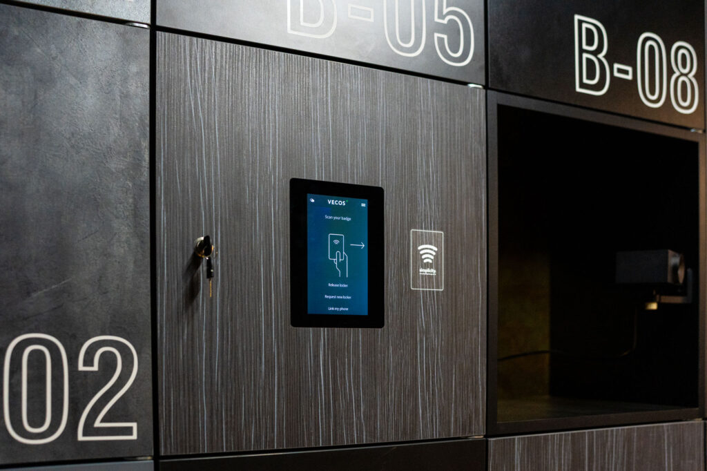 An image of connected lockers at Your Workspace.