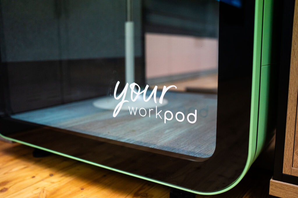 Your Workpod logo on a Your Workpod Solo.