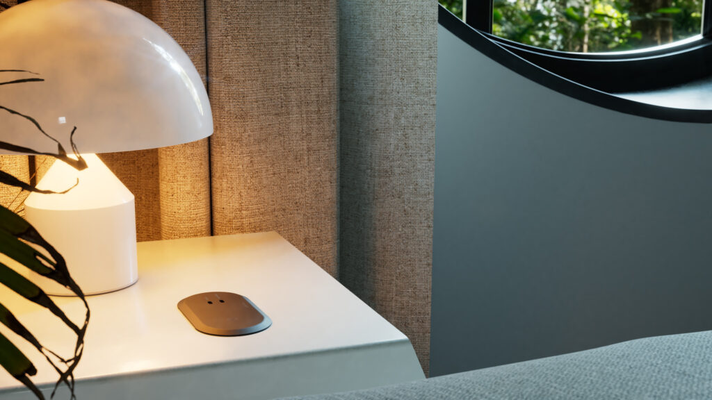 Your Workcharge Combi in a bedside table.