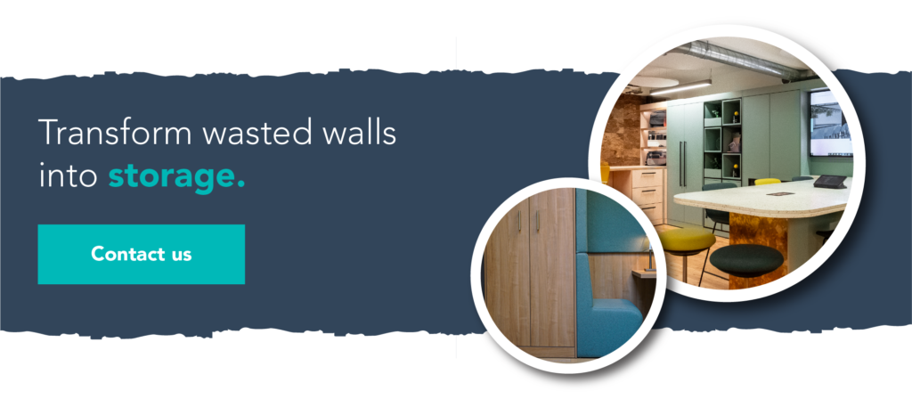 Transform wasted walls into storage. Contact us.