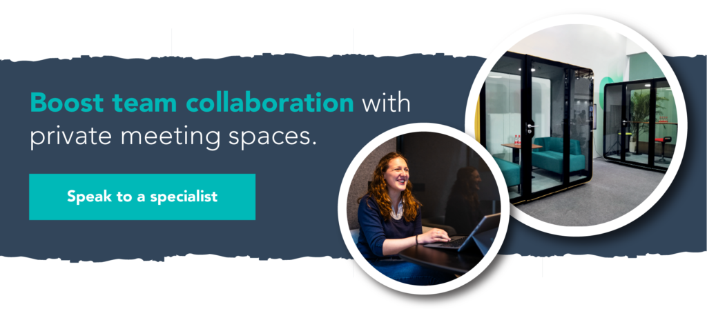 Boost team collaboration with private meeting spaces. Speak to a specialist.